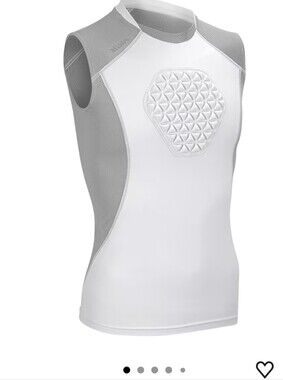 Gear For Sports- Boys White and Gray Padded Fitted Tank